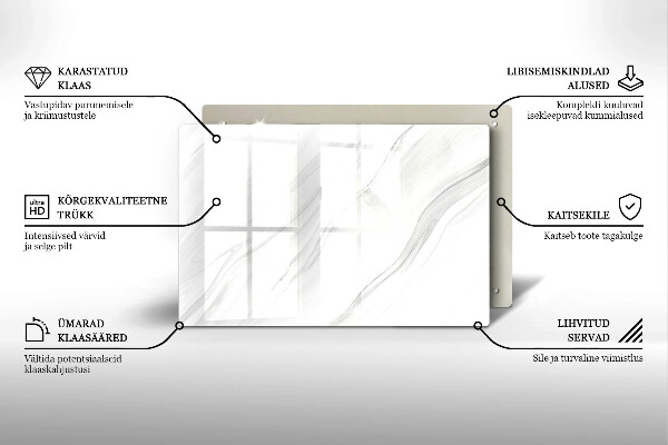 Grafkaars onderzetter Delicaat marmer