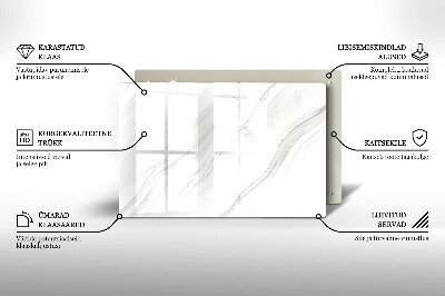 Grafkaars onderzetter Delicaat marmer