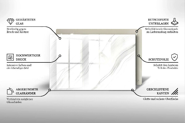 Grafkaars onderzetter Delicaat marmer