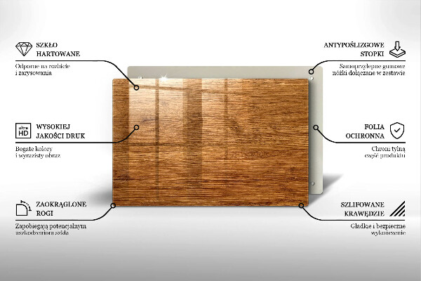 Grafkaars onderzetter Houtnerfstructuur
