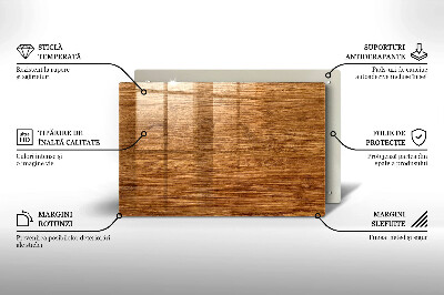 Grafkaars onderzetter Houtnerfstructuur