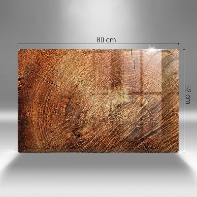 Glasplaat voor grafkaars Houtringen