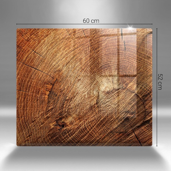 Glasplaat voor grafkaars Houtringen