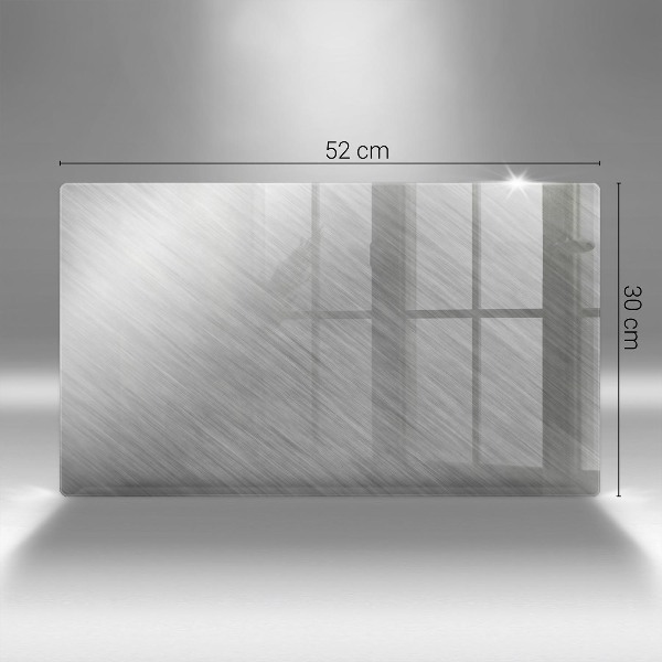 Glasplaat voor grafkaars Achtergrond met metaalstructuur