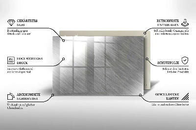 Glasplaat voor grafkaars Achtergrond met metaalstructuur