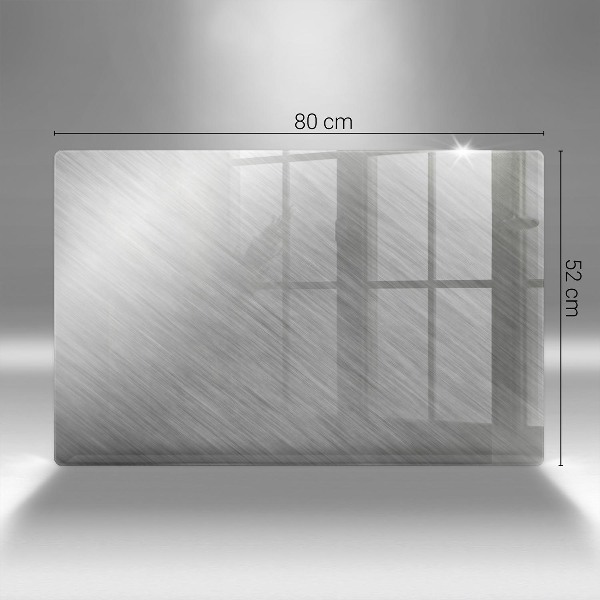 Glasplaat voor grafkaars Achtergrond met metaalstructuur