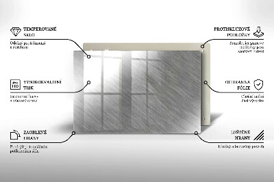 Glasplaat voor grafkaars Achtergrond met metaalstructuur
