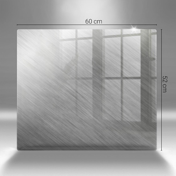 Glasplaat voor grafkaars Achtergrond met metaalstructuur