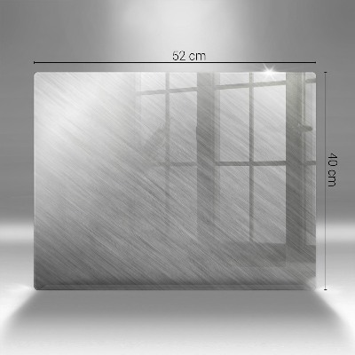 Glasplaat voor grafkaars Achtergrond met metaalstructuur