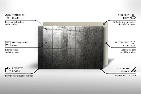Grafkaars onderzetter Metaaltextuur