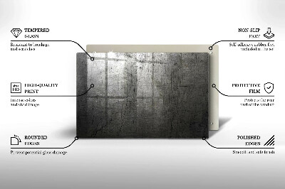Grafkaars onderzetter Metaaltextuur