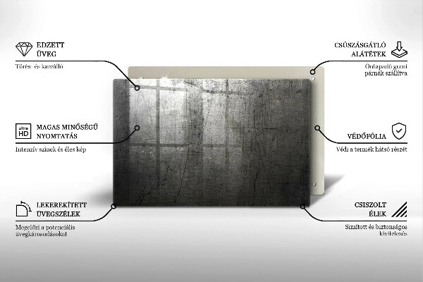 Grafkaars onderzetter Metaaltextuur