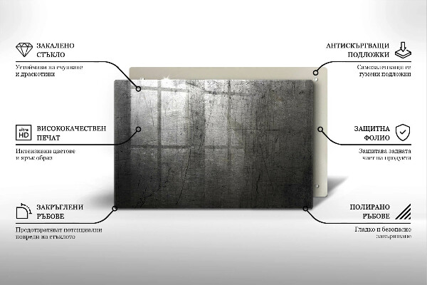 Grafkaars onderzetter Metaaltextuur