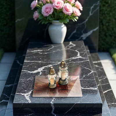 Glasplaat voor grafkaars Textuur van houten planken