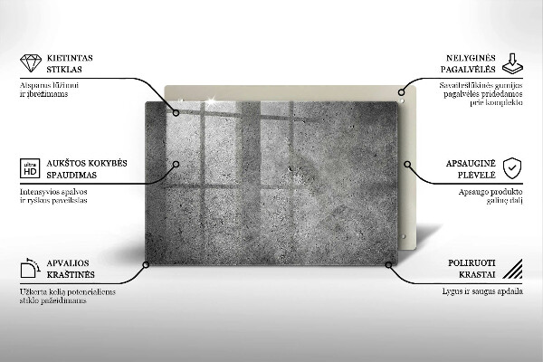Grafkaars onderzetter Betonsteenstructuur
