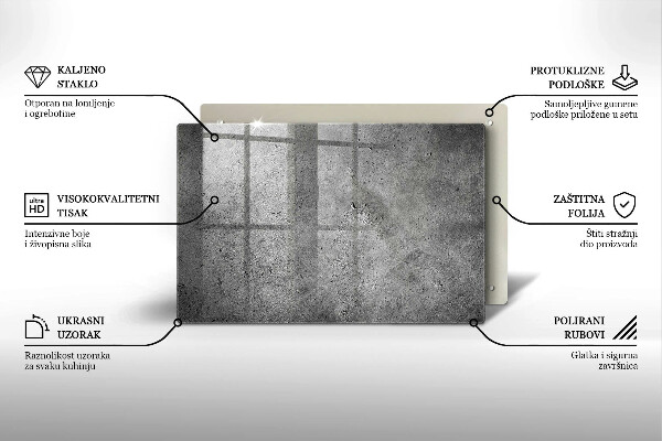 Grafkaars onderzetter Betonsteenstructuur