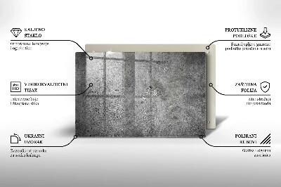 Grafkaars onderzetter Betonsteenstructuur