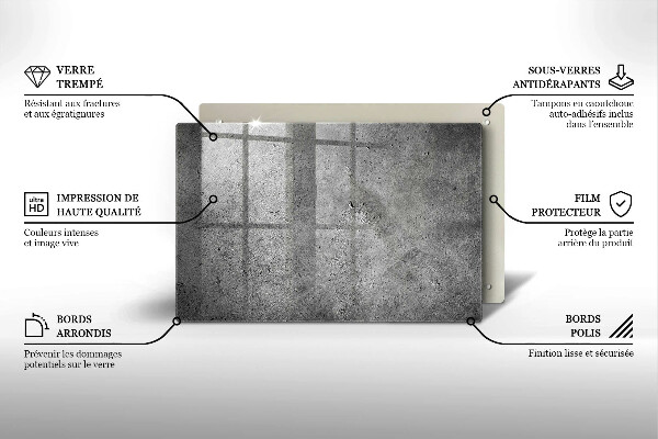 Grafkaars onderzetter Betonsteenstructuur
