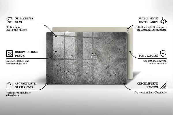 Grafkaars onderzetter Betonsteenstructuur