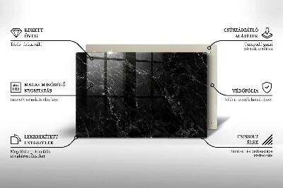 Glasplaat voor grafkaars Elegant marmer