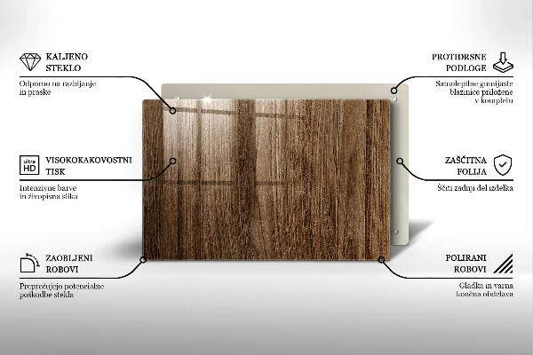 Grafkaars onderzetter Houtstructuur