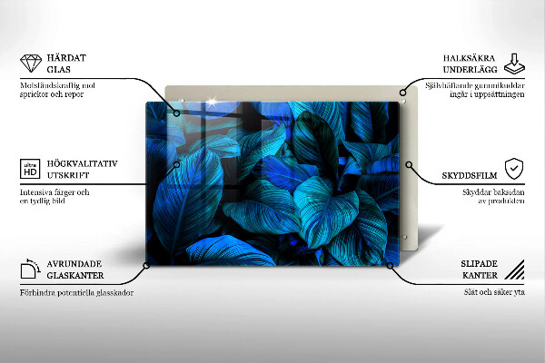 Grafkaars onderzetter Bladeren van junglevegetatie