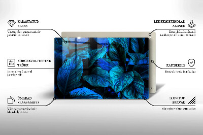 Grafkaars onderzetter Bladeren van junglevegetatie