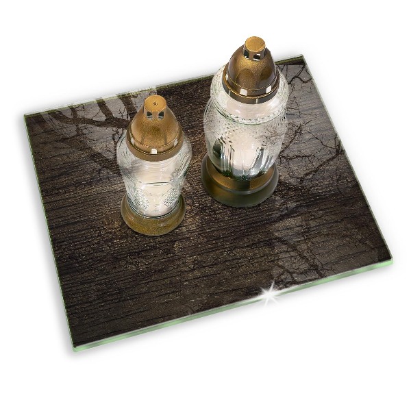 Grafkaars onderzetter Houtstructuur schors