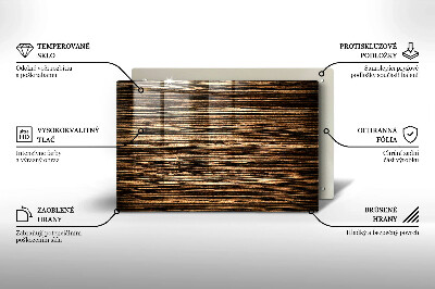 Glasplaat voor grafkaars Houtstructuur