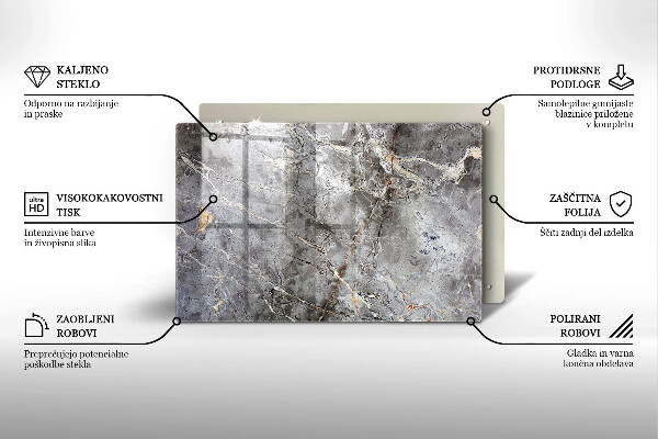 Grafkaars onderzetter Steenstructuur