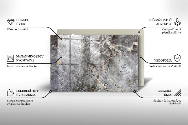 Grafkaars onderzetter Steenstructuur