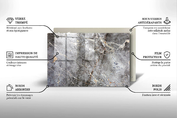 Grafkaars onderzetter Steenstructuur