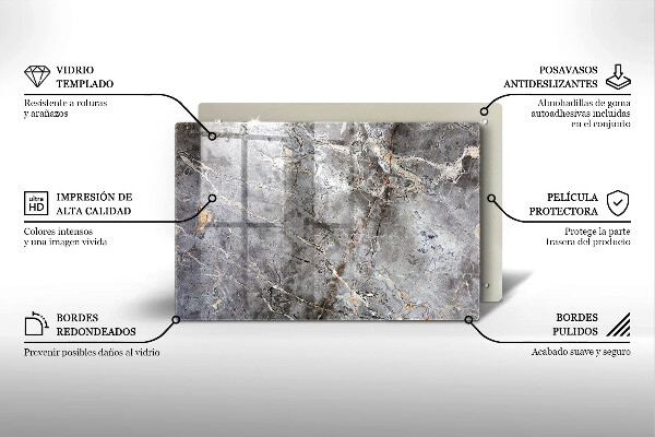 Grafkaars onderzetter Steenstructuur