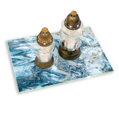 Grafkaars onderzetter Structuur met goud