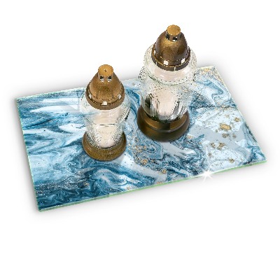 Grafkaars onderzetter Structuur met goud