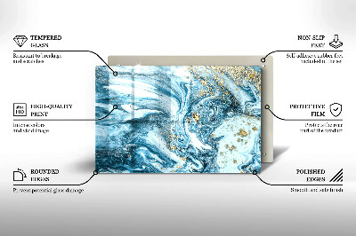 Grafkaars onderzetter Structuur met goud