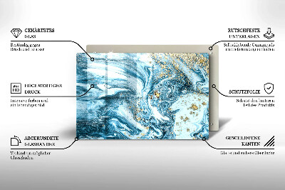 Grafkaars onderzetter Structuur met goud