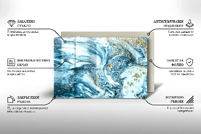 Grafkaars onderzetter Structuur met goud