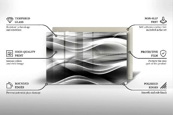 Grafkaars onderzetter Abstracte, zachte lijnen