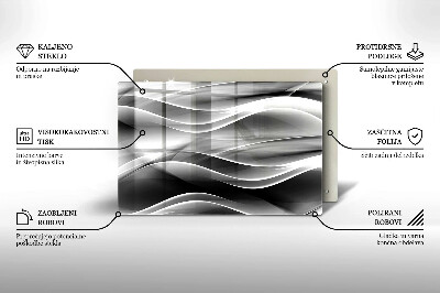 Grafkaars onderzetter Abstracte, zachte lijnen