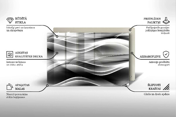 Grafkaars onderzetter Abstracte, zachte lijnen