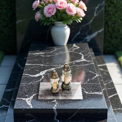 Glasplaat voor grafkaars Oude houten planken