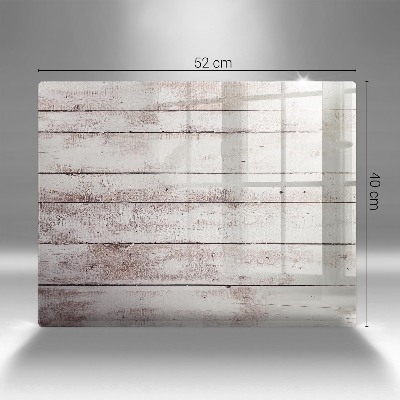 Glasplaat voor grafkaars Oude houten planken