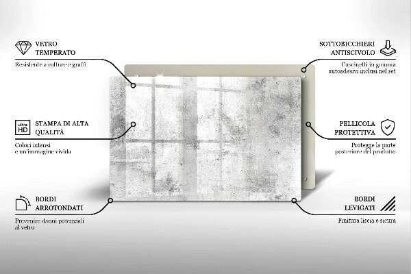 Grafkaars onderzetter Betonstructuur