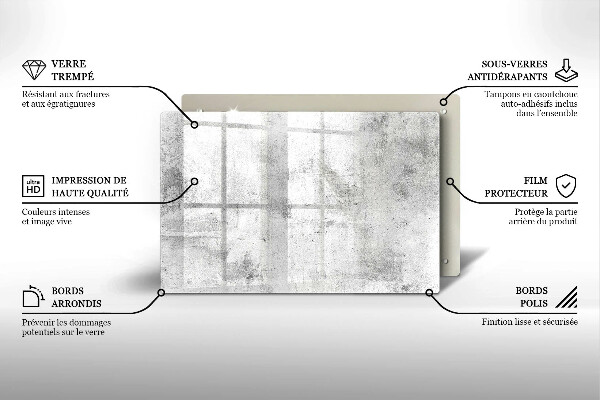 Grafkaars onderzetter Betonstructuur
