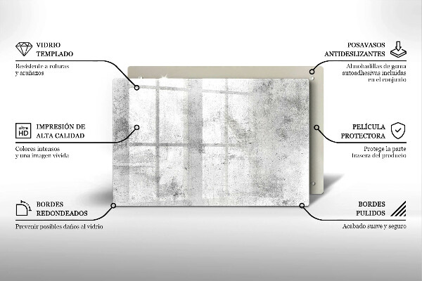 Grafkaars onderzetter Betonstructuur