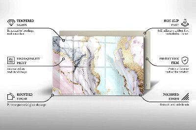 Grafkaars onderzetter Pastel marmer