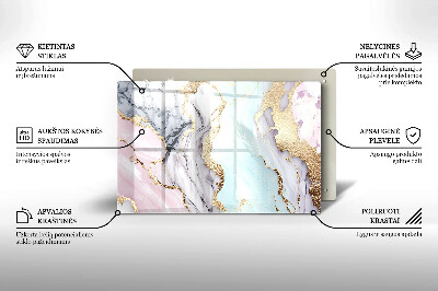 Grafkaars onderzetter Pastel marmer