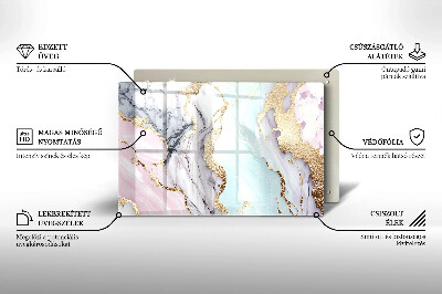 Grafkaars onderzetter Pastel marmer