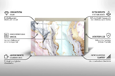Grafkaars onderzetter Pastel marmer